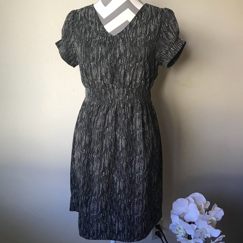 Audrey Womens Black & White Dress Size M